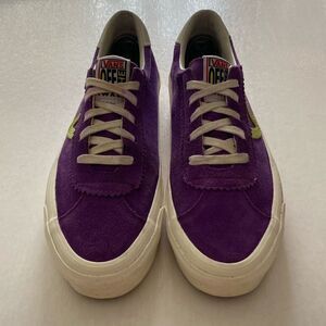 VANS Originals Purple and Lime Suede Leather Sneakers Women’s 9.5